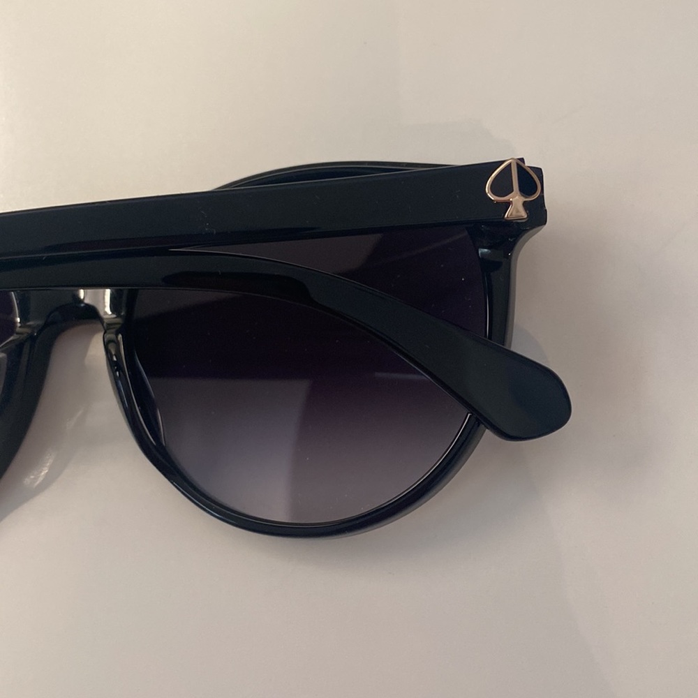 Kate Spade New York Black Hello Sunshine Sunglasses with Case and Cleaning Cloth - Picture 5 of 13